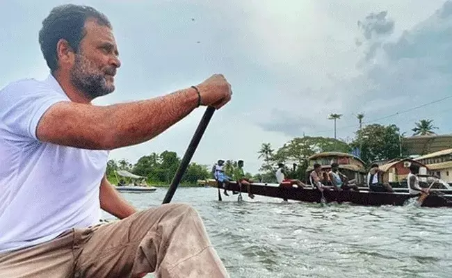 Rahul Gandhi : బోటు రేసులో రాహుల్ గాంధీ..