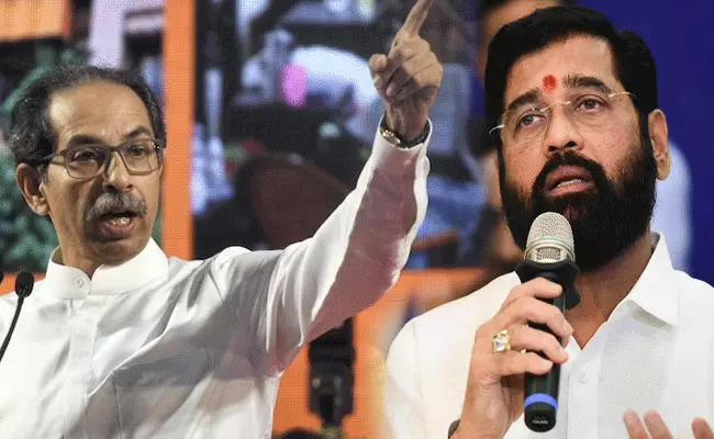 Maharashtra : షాక్లో సీఎం ఏక్నాథ్ షిండే.. సంబరాల్లో శివసేన Maharashtra : షాక్లో సీఎం ఏక్నాథ్ షిండే.. సంబరాల్లో శివసేన