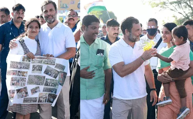 Rahul Gandhi : ఫుల్ జోష్లో కొసాగుతున్న రాహుల్ గాంధీ భారత్ జోడో యాత్ర.. Rahul Gandhi : ఫుల్ జోష్లో కొసాగుతున్న రాహుల్ గాంధీ భారత్ జోడో యాత్ర..