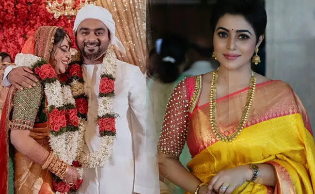 Poorna Marriage Pics: దుబాయ్ జేబీఎస్ గ్రూప్ సీఈవోను పెళ్లి చేసుకున్న నటి  పూర్ణ..