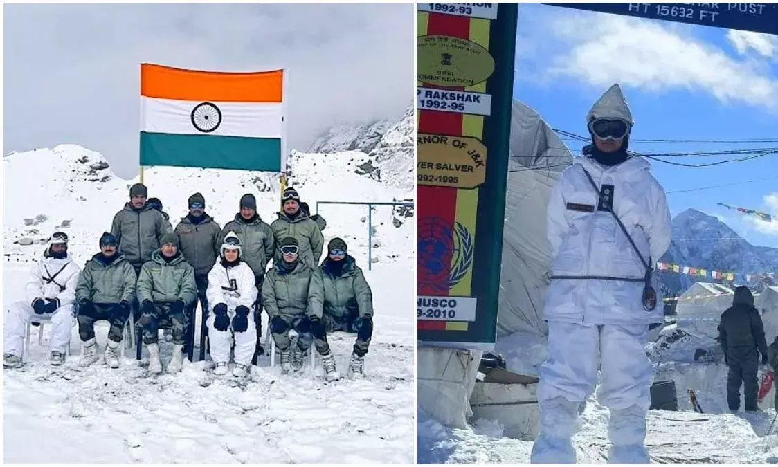 Siachen: ఇండో-చైనా బోర్డర్ తొలి మహిళా ఆఫీసర్... మైనస్ 60 డిగ్రీల వద్ద గస్తీ... Siachen: ఇండో-చైనా బోర్డర్ తొలి మహిళా ఆఫీసర్... మైనస్ 60 డిగ్రీల వద్ద గస్తీ...