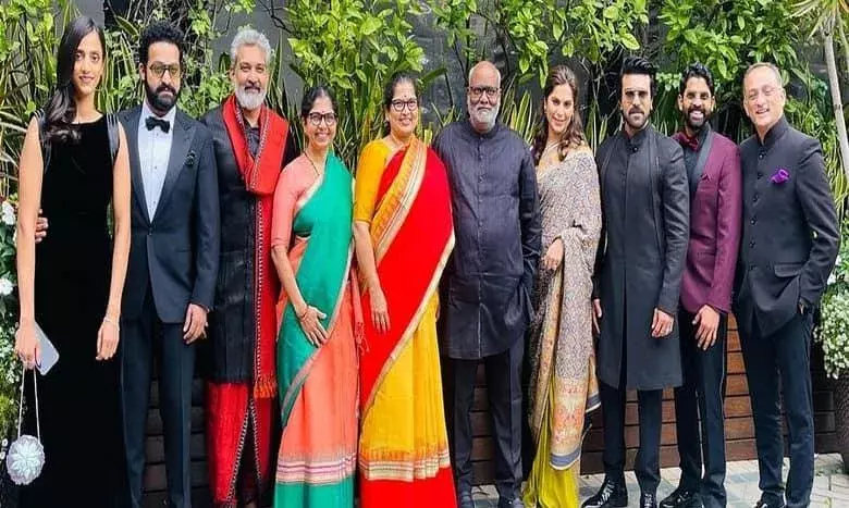 Golden Globe: రెడ్ కార్పెట్ పై మన కట్టూ బొట్టు... Golden Globe: రెడ్ కార్పెట్ పై మన కట్టూ బొట్టు...