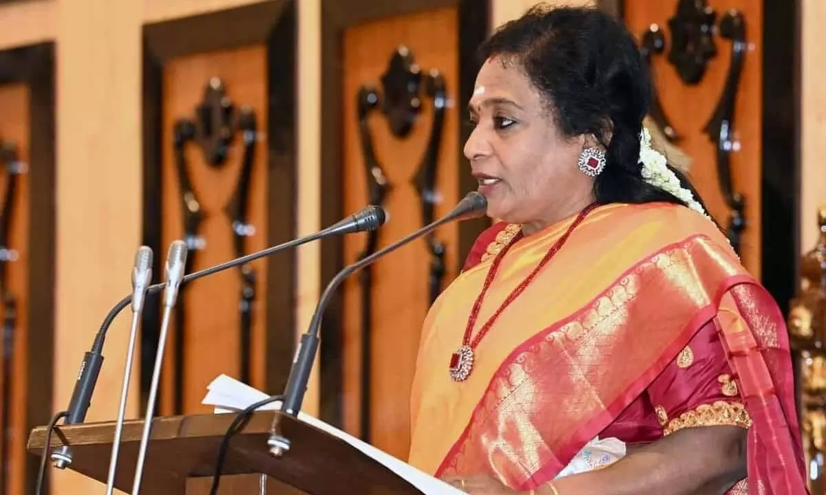 Editorial: స్వరం మార్చిన తమిళసై... Editorial: స్వరం మార్చిన తమిళసై...
