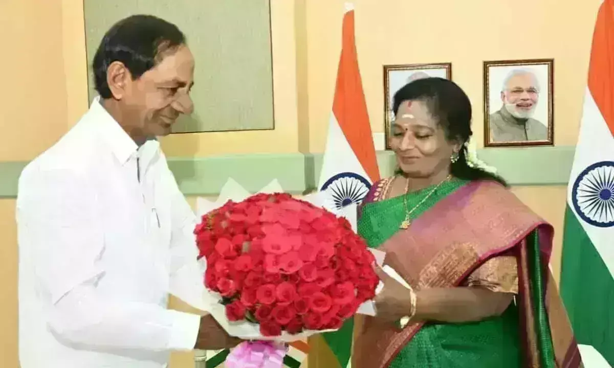 Editorial: గవర్నర్, కేసీఆర్ ల మధ్య రాజీ ఎలా కుదిరింది? Editorial: గవర్నర్, కేసీఆర్ ల మధ్య రాజీ ఎలా కుదిరింది?