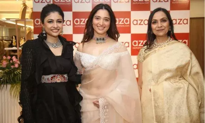 Hyderabad : అజా ఫ్యాషన్స్ ప్రారంభోత్సవంలో మిల్కీబ్యూటీ తమన్నా Hyderabad : అజా ఫ్యాషన్స్ ప్రారంభోత్సవంలో మిల్కీబ్యూటీ తమన్నా