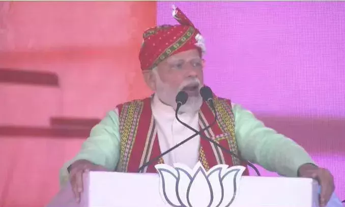 త్రిపురను హింస నుంచి అభివృద్ధి వైపు నడిపించాం : పీఎం మోదీ త్రిపురను హింస నుంచి అభివృద్ధి వైపు నడిపించాం : పీఎం మోదీ