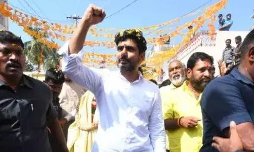 Yuvagalam : జగన్ ను జైలు పిలుస్తోంది : లోకేష్ Yuvagalam : జగన్ ను జైలు పిలుస్తోంది : లోకేష్