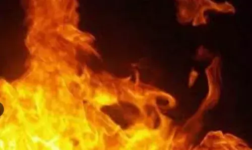 Breaking News : రంగులు చల్లితే పెట్రోల్ పోసి తగలపెట్టాడు