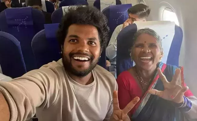 Gangavva: ఫ్లైటెక్కిన గంగవ్వ.. నెటిజన్ల ప్రశంసలు.. Gangavva: ఫ్లైటెక్కిన గంగవ్వ.. నెటిజన్ల ప్రశంసలు..