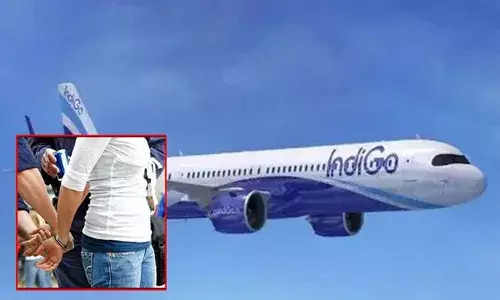 IndiGo: అస్సలు ఆగలేకపోయింది.. టాయిలెట్లోకి వెళ్లి మరీ.. IndiGo: అస్సలు ఆగలేకపోయింది.. టాయిలెట్లోకి వెళ్లి మరీ..