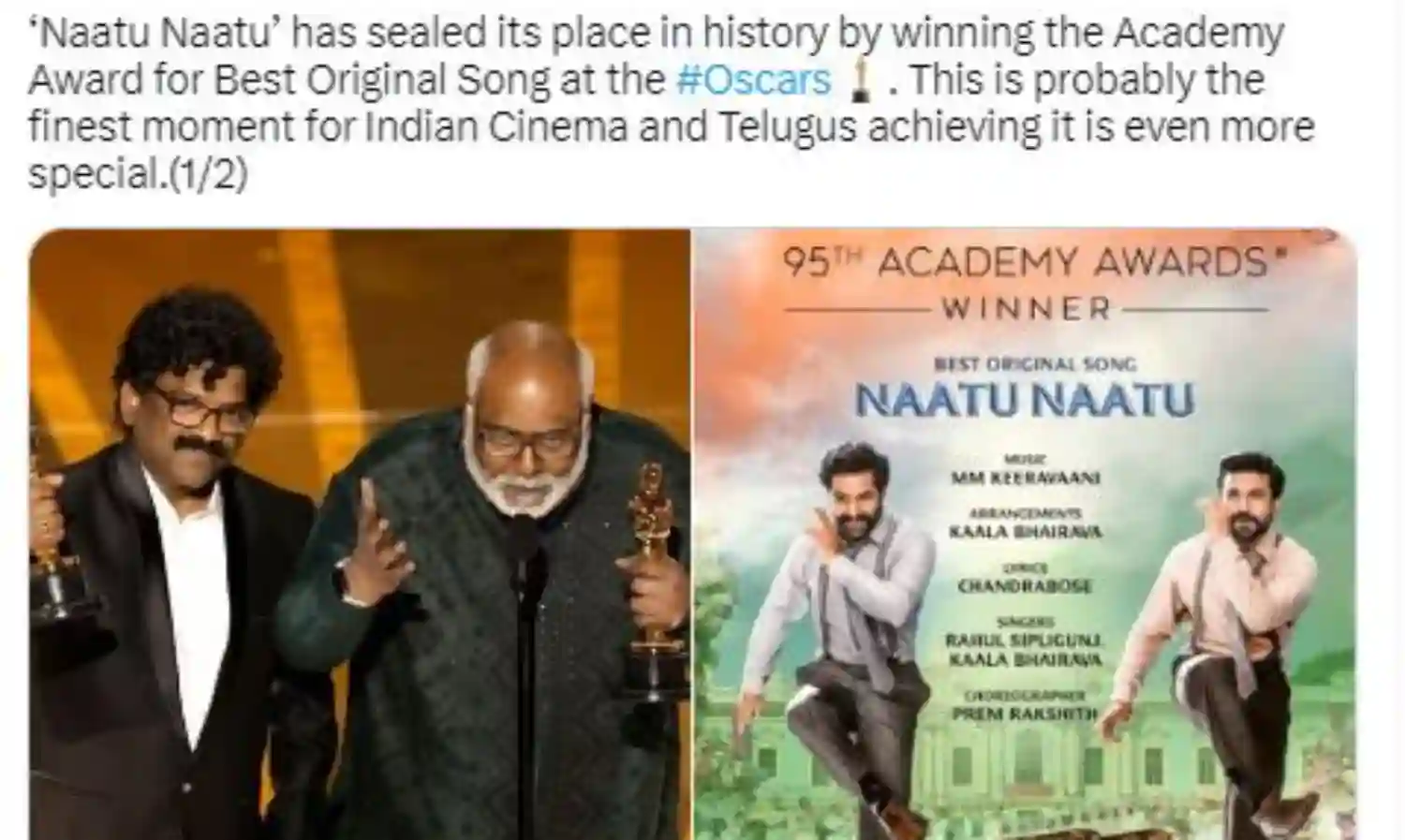 Oscar 2023 : ఆర్ఆర్ఆర్ బృందానికి చంద్రబాబు అభినందనలు