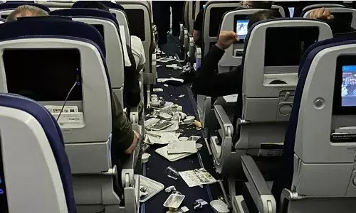 Lufthansa : విమానంలో కుదుపులు.. వీడియో డిలీట్ చేయమన్న విమాన సంస్థ