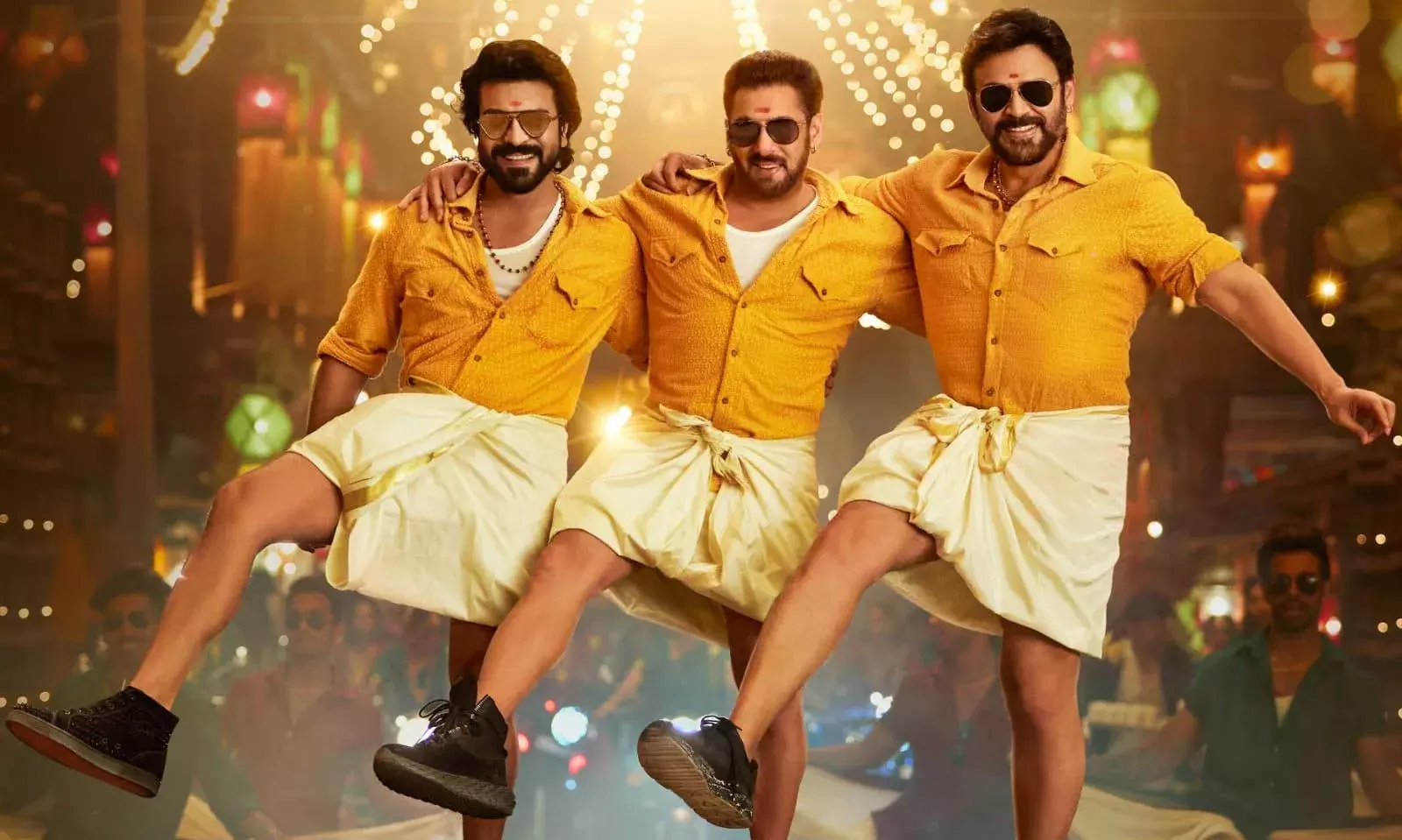 Cinema: సల్మాన్ వెంకీ మధ్యలో చెర్రీ.... Cinema: సల్మాన్ వెంకీ మధ్యలో చెర్రీ....