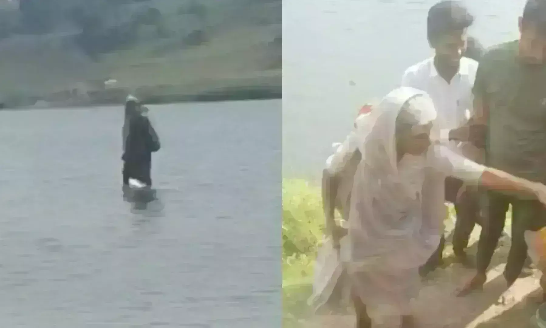 Narmada Mata: నీళ్లపై నడిచిన బామ్మ..