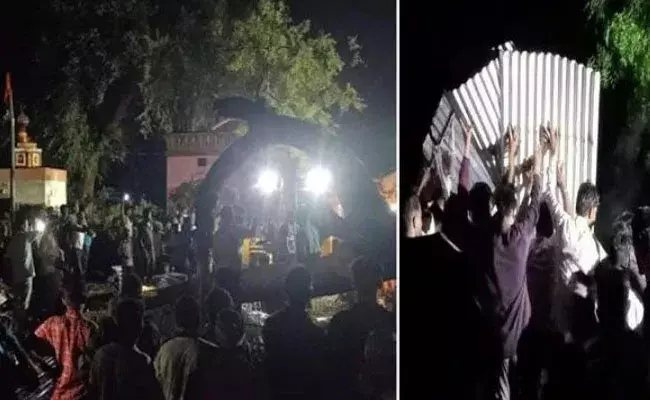 Maharastra: ఆలయంలో ఘోరం.. వందేళ్లనాటి వృక్షం కూలి.. Maharastra: ఆలయంలో ఘోరం.. వందేళ్లనాటి వృక్షం కూలి..