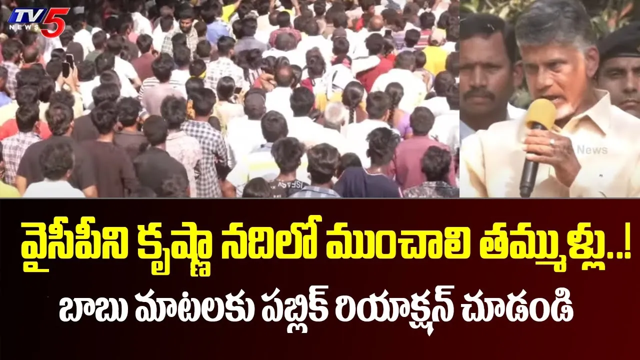 వైసీపీని కృష్ణానదిలో ముంచాలి: చంద్రబాబు వైసీపీని కృష్ణానదిలో ముంచాలి: చంద్రబాబు