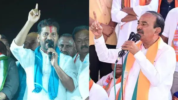 తడిబట్టతో ఏ గుడికైనా వస్తా సిద్ధమా.. ఈటలకు రేవంత్ సవాల్ తడిబట్టతో ఏ గుడికైనా వస్తా సిద్ధమా.. ఈటలకు రేవంత్ సవాల్