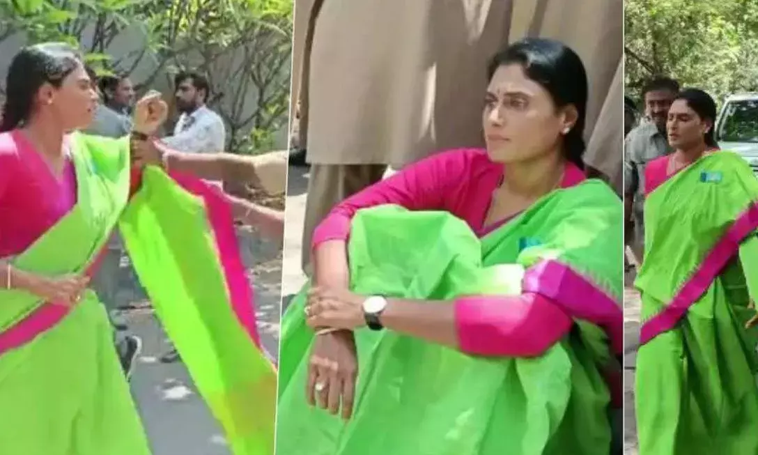 షర్మిలపై పోలీసుల కేసు షర్మిలపై పోలీసుల కేసు