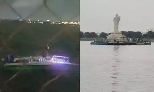 ట్యాంక్‌బండ్‌లో అదుపుతప్పిన బోట్‌.. తృటిలో తప్పిన పెను ప్రమాదం