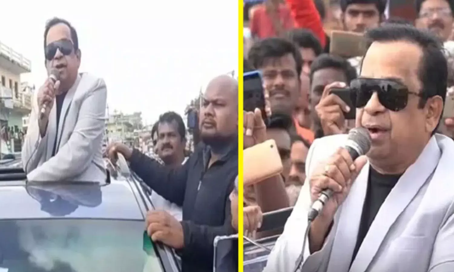 కర్ణాటక ఎన్నికలు.. ప్రచారంలో బ్రహ్మానందం.. కర్ణాటక ఎన్నికలు.. ప్రచారంలో బ్రహ్మానందం..