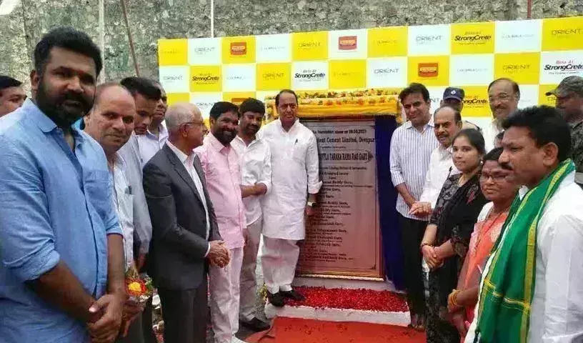 దేవాపూర్‌ సిమెంట్‌ నాల్గో ప్లాంట్‌ కు మంత్రి కేటీఆర్‌ భూమి పూజ