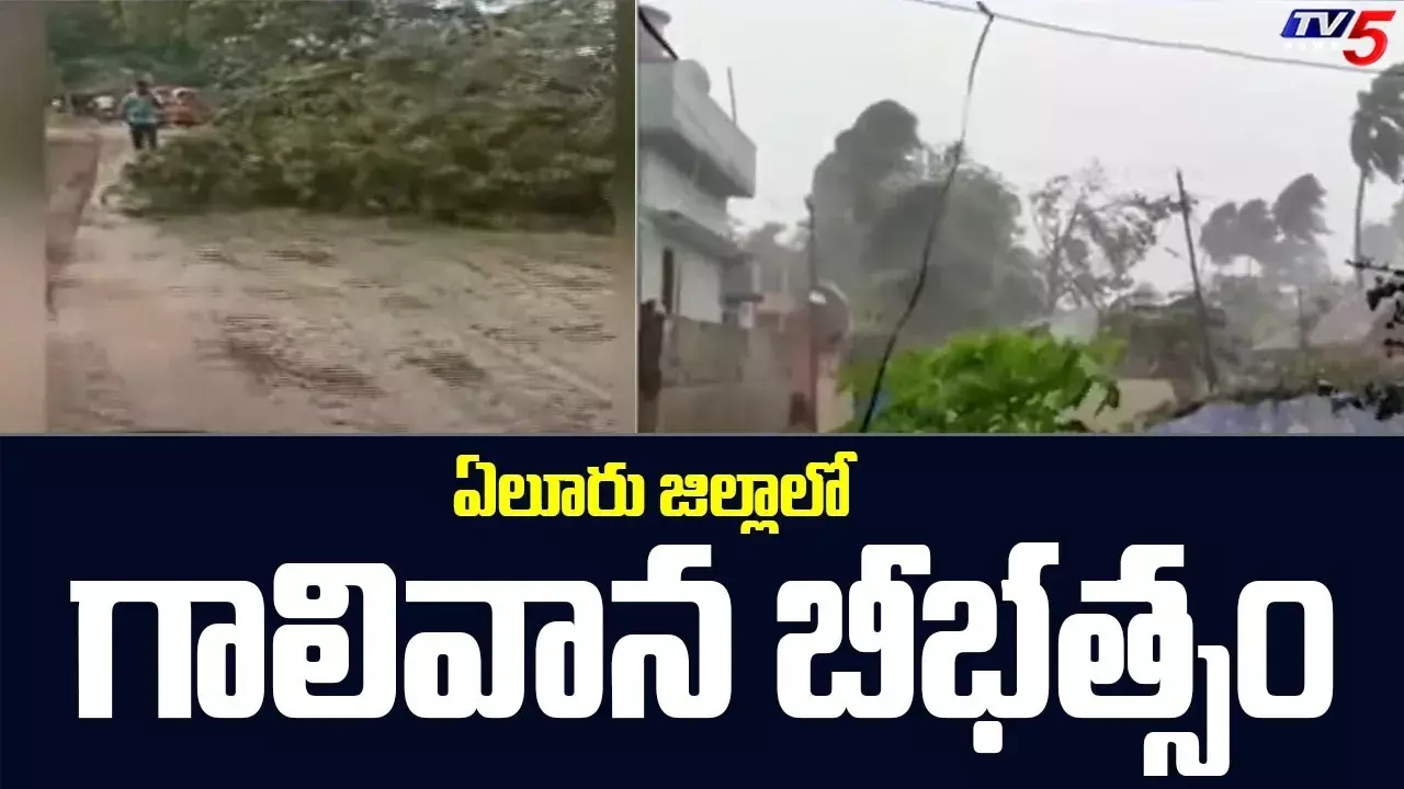 ఏలూరులో పెనుగాలుల బీభత్సం ఏలూరులో పెనుగాలుల బీభత్సం