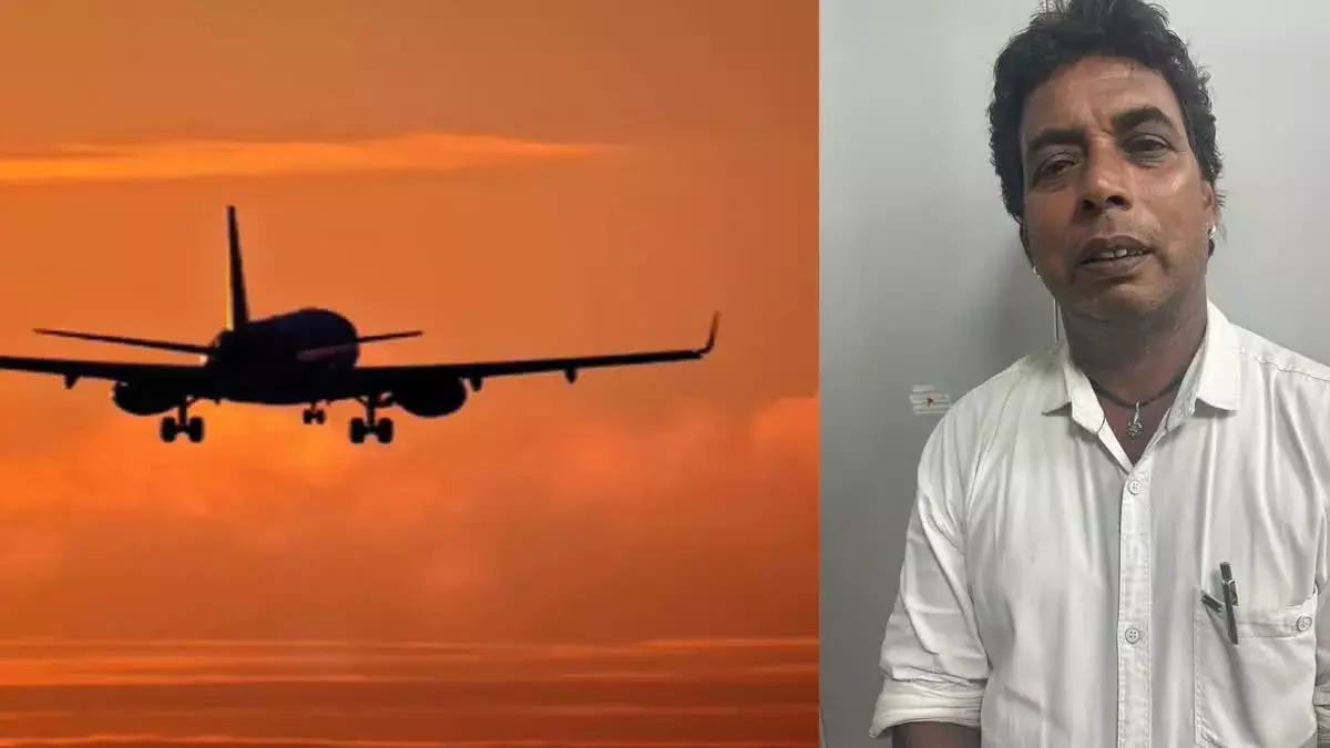 First-Time Flyer Smokes Beedi : విమానంలో బీడీ తాగి జైలు పాలయ్యాడు