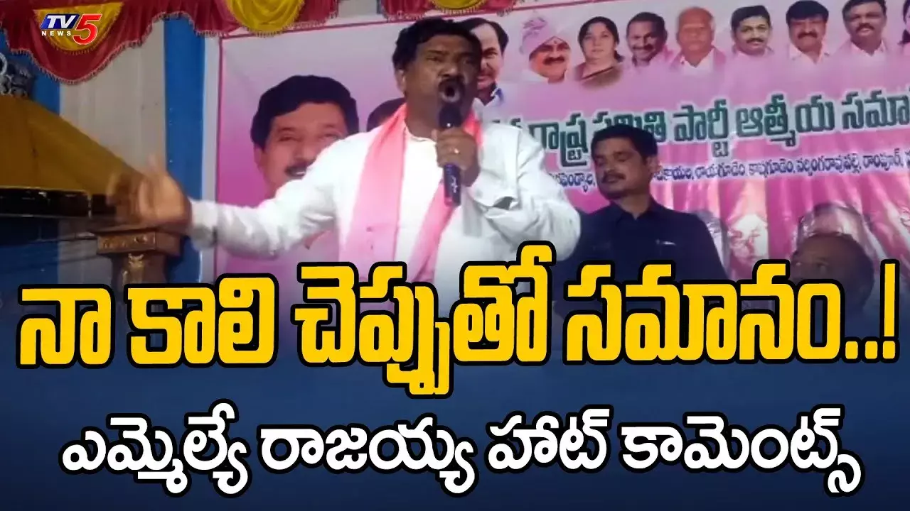 చెప్పుతో సమానమని రాజీనామా చేశాను: రాజయ్య చెప్పుతో సమానమని రాజీనామా చేశాను: రాజయ్య