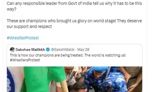 రెజ్లర్లకు మద్దతుగా మంత్రి కేటీఆర్ ట్వీట్ రెజ్లర్లకు మద్దతుగా మంత్రి కేటీఆర్ ట్వీట్