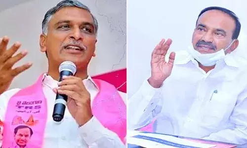 ఈటెలపై చిందులు తొక్కిన హరీష్ రావు