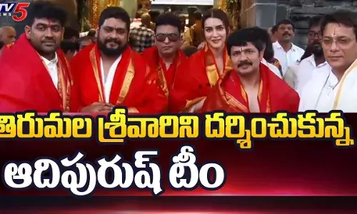 తిరుమల వేంకటేశ్వర స్వామిని  దర్శించుకున్న..ఆదిపురుష్ టీమ్ తిరుమల వేంకటేశ్వర స్వామిని  దర్శించుకున్న..ఆదిపురుష్ టీమ్