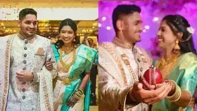 ఘనంగా క్రికెటర్‌ తుషార్‌ ఎంగేజ్‌మెంట్