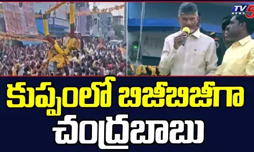 కుప్పంలో చంద్రబాబు బిజిబిజీ