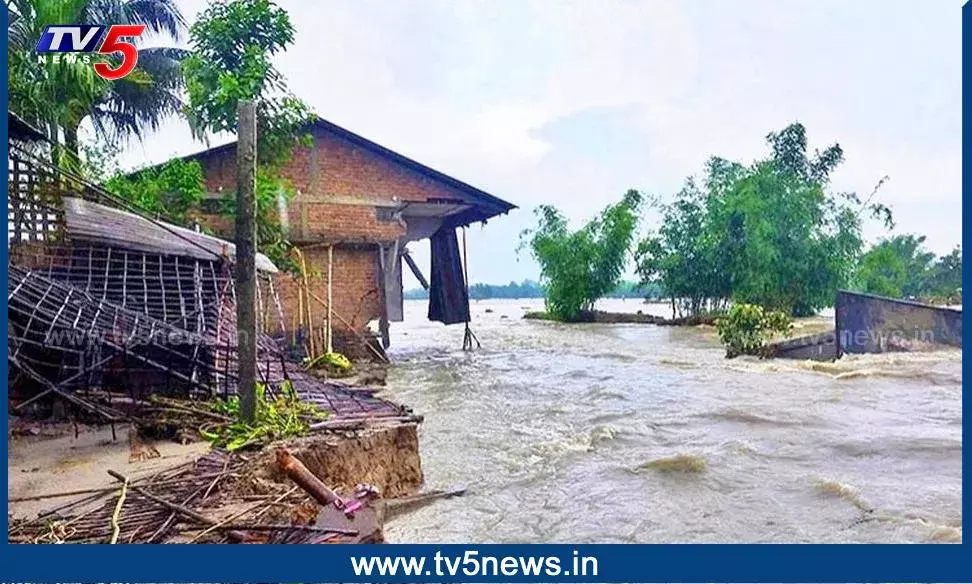 వరద గుప్పిట్లో అస్సోమ్- మరో 2 రోజుల పాటు వర్షాలు