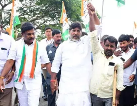 సెంచరీ కొట్టిన పీపుల్స్ మార్చ్ పాదయాత్ర సెంచరీ కొట్టిన పీపుల్స్ మార్చ్ పాదయాత్ర