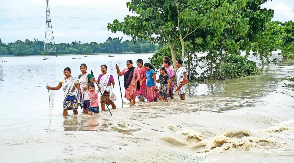అస్సాంలో వరద బీభత్సం అస్సాంలో వరద బీభత్సం