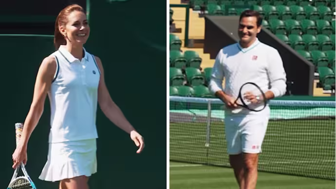 Wimbeldon: రోజర్ ఫెదెరర్తో తలపడ్డ వేల్స్ యువరాణి కేట్.. Wimbeldon: రోజర్ ఫెదెరర్తో తలపడ్డ వేల్స్ యువరాణి కేట్..