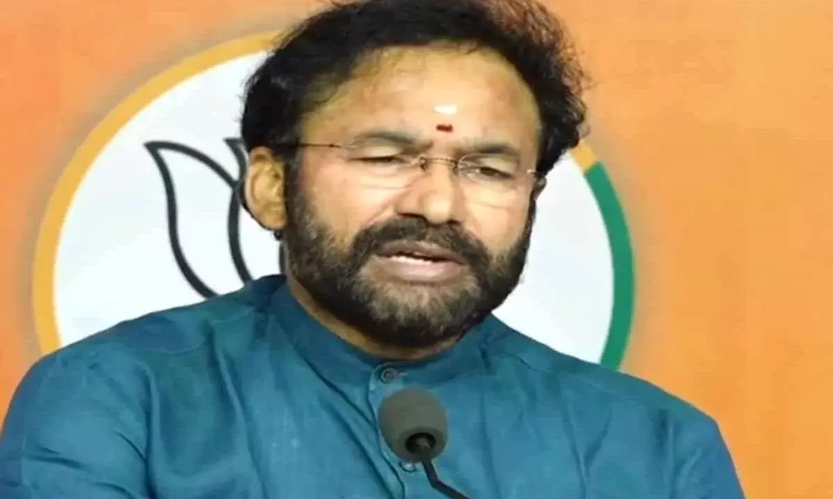 Telangana: పోస్టల్ కవర్ ను ఆవిష్కరించిన కిషన్ రెడ్డి Telangana: పోస్టల్ కవర్ ను ఆవిష్కరించిన కిషన్ రెడ్డి