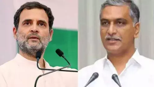 రాహుల్ వ్యాఖ్యలపై మండిపడ్డ మంత్రి హరీష్