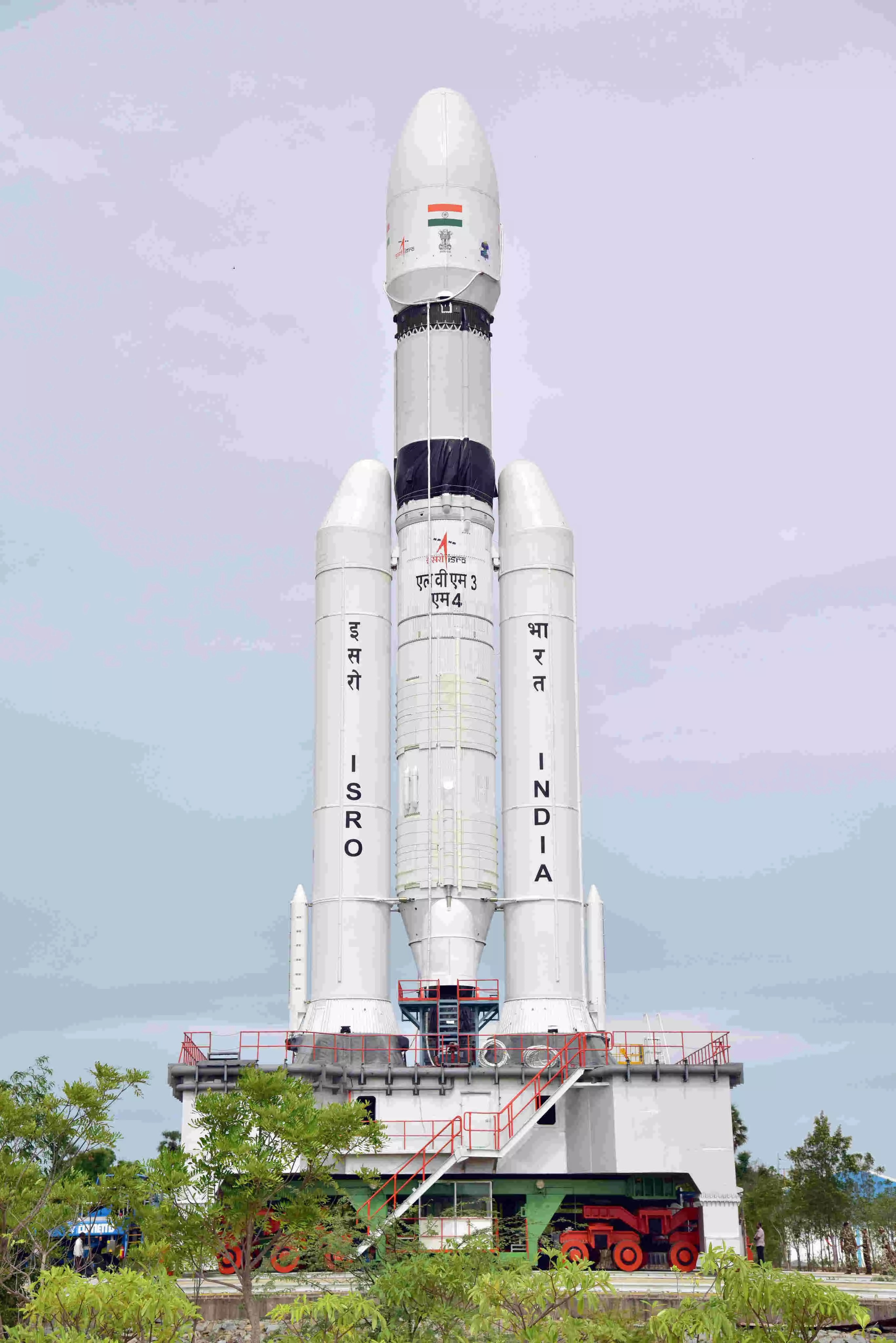 LVM3 M4 vehicle with Chandrayaan-3