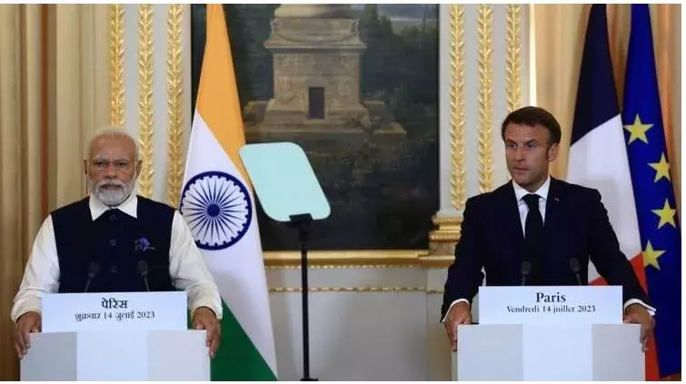 MODI: ఫ్రాన్స్ అధ్యక్షుడితో మోదీ చర్చలు...కీలక ప్రకటన MODI: ఫ్రాన్స్ అధ్యక్షుడితో మోదీ చర్చలు...కీలక ప్రకటన