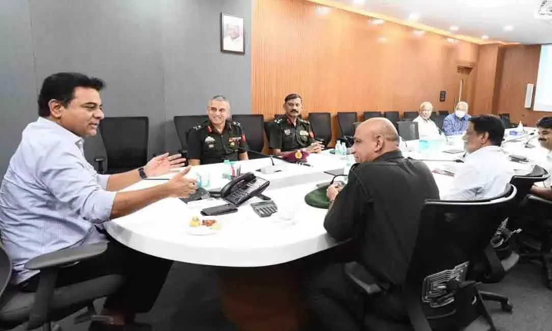 హైదరాబాద్‌లో వర్షాలపై మంత్రి కేటీఆర్‌ సమీక్ష