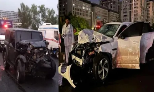 Ahmedabad accident: ఇస్కాన్ వంతెనపై ఘోర ప్రమాదం Ahmedabad accident: ఇస్కాన్ వంతెనపై ఘోర ప్రమాదం