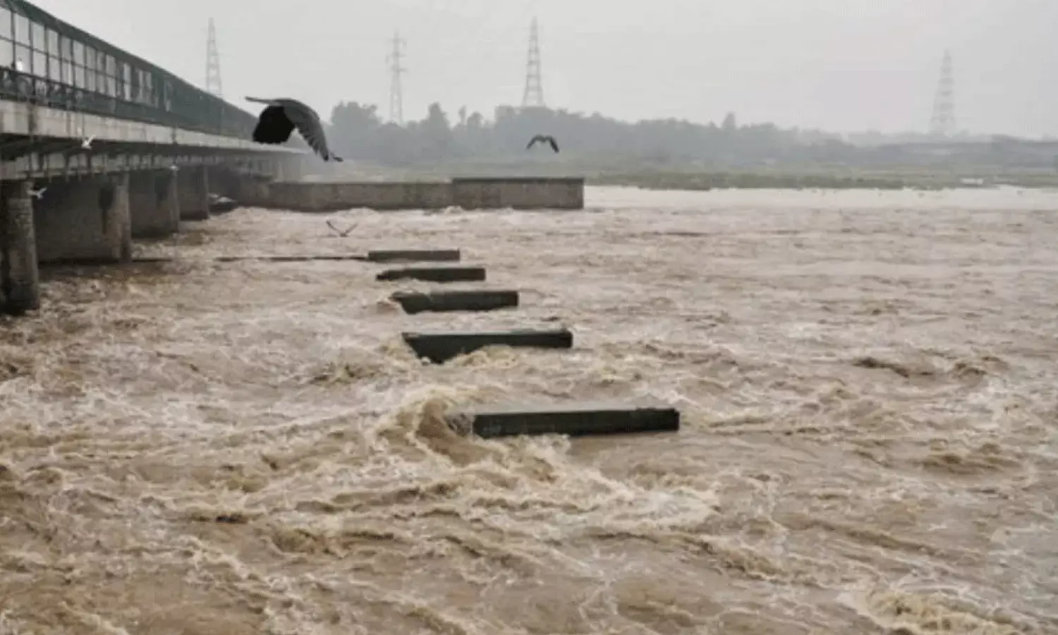ప్రమాద స్థాయిని మించి ప్రవహిస్తున్న యమున.. ప్రమాద స్థాయిని మించి ప్రవహిస్తున్న యమున..