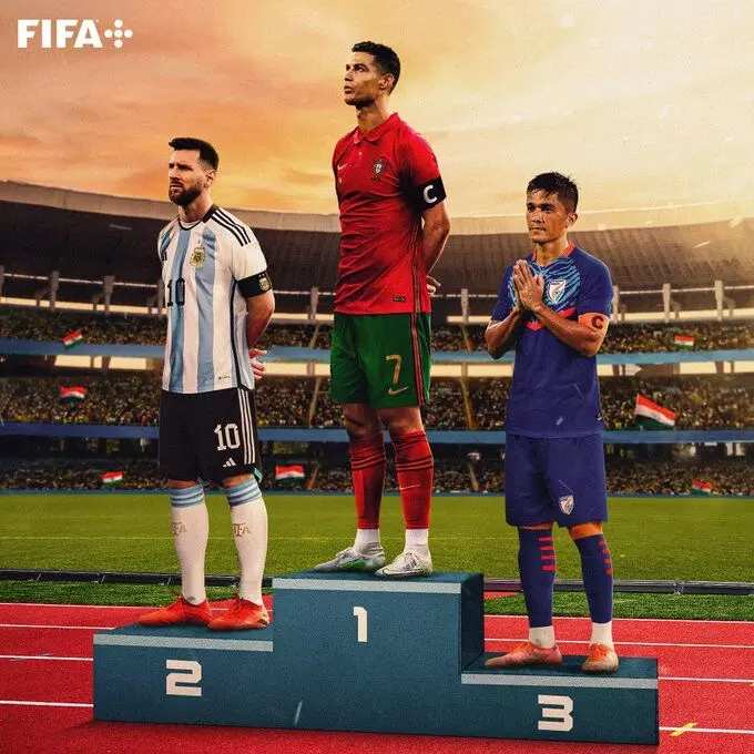 Sunil Chhetri: రొనాల్డో, మెస్సీ తర్వాత అతనే... హ్యాపీ బర్త్డే సునీల్ ఛెత్రీ Sunil Chhetri: రొనాల్డో, మెస్సీ తర్వాత అతనే... హ్యాపీ బర్త్డే సునీల్ ఛెత్రీ