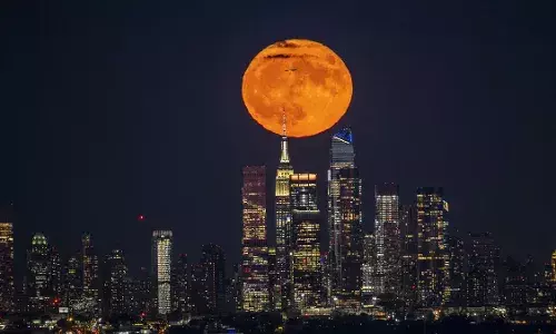 Super moon :  కనువిందు చేసిన సూపర్ మూన్