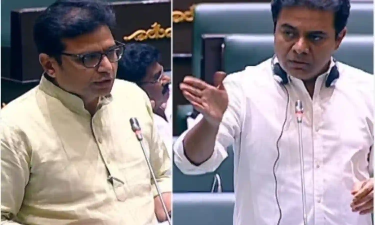 శ్రీధర్బాబు, కేటీఆర్ మధ్య మాటల యుద్ధం శ్రీధర్బాబు, కేటీఆర్ మధ్య మాటల యుద్ధం