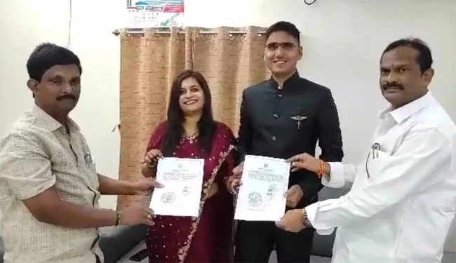 కృష్ణా జిల్లా జాయింట్ కలెక్టర్ ఆదర్శ వివాహం కృష్ణా జిల్లా జాయింట్ కలెక్టర్ ఆదర్శ వివాహం