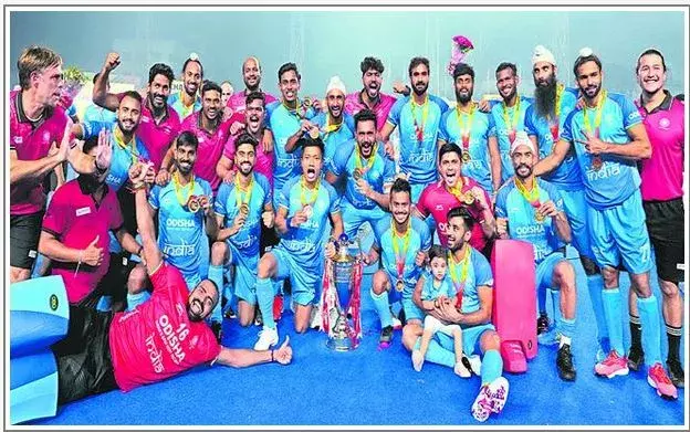 FIH rankings: మూడో స్థానానికి ఎగబాకిన భారత హాకీ జట్టు FIH rankings: మూడో స్థానానికి ఎగబాకిన భారత హాకీ జట్టు