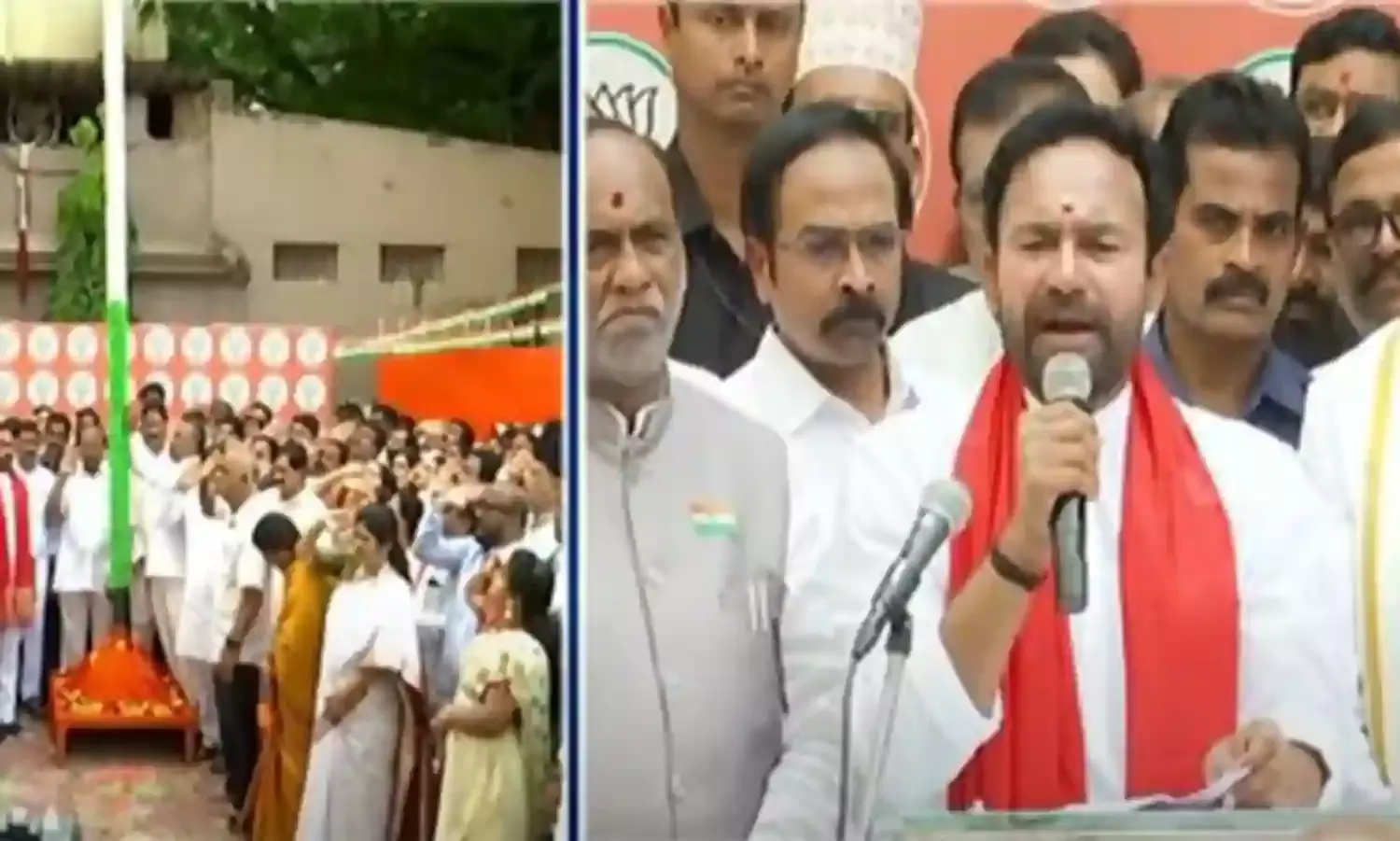 తెలంగాణ తల్లి కేసీఆర్ చేతిలో బందీ అయింది - కిషన్ రెడ్డి తెలంగాణ తల్లి కేసీఆర్ చేతిలో బందీ అయింది - కిషన్ రెడ్డి